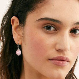 FP Jewelry Genuine Rose Quartz Earrings Silver Earrings Hypoallergenic H